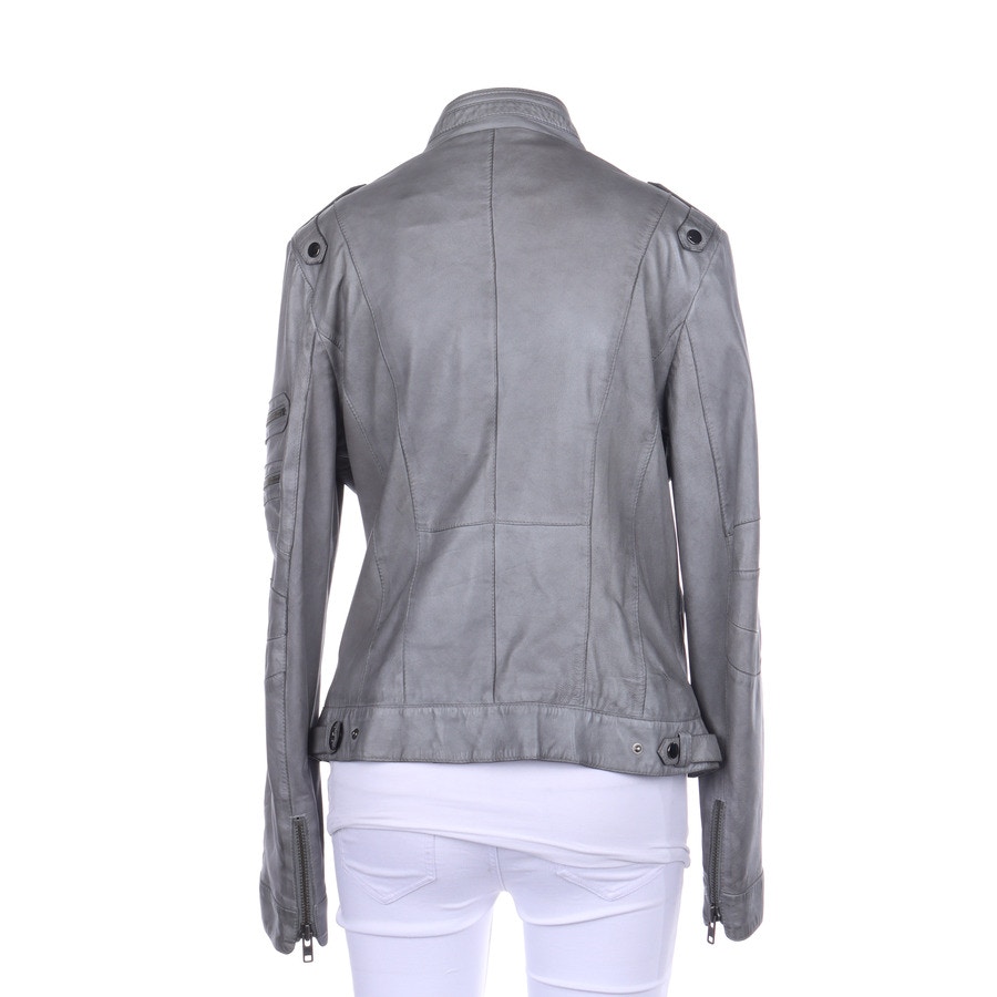 Image 2 of LeatherJacket 42 Gray in color Gray | Vite EnVogue
