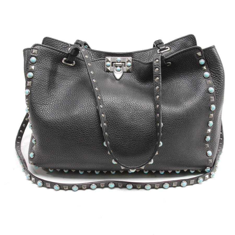 Image 1 of Rockstud Handbag Black in color Black | Vite EnVogue