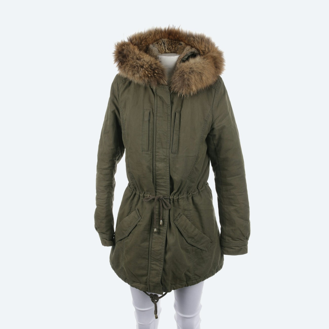 Image 1 of Winter Coat 34 Olivedrab in color Green | Vite EnVogue