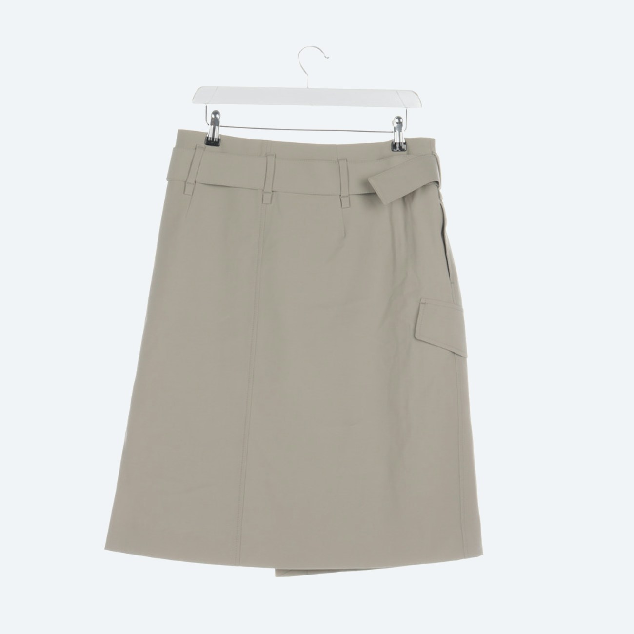Image 1 of Skirt 38 Gray green in color Gray | Vite EnVogue