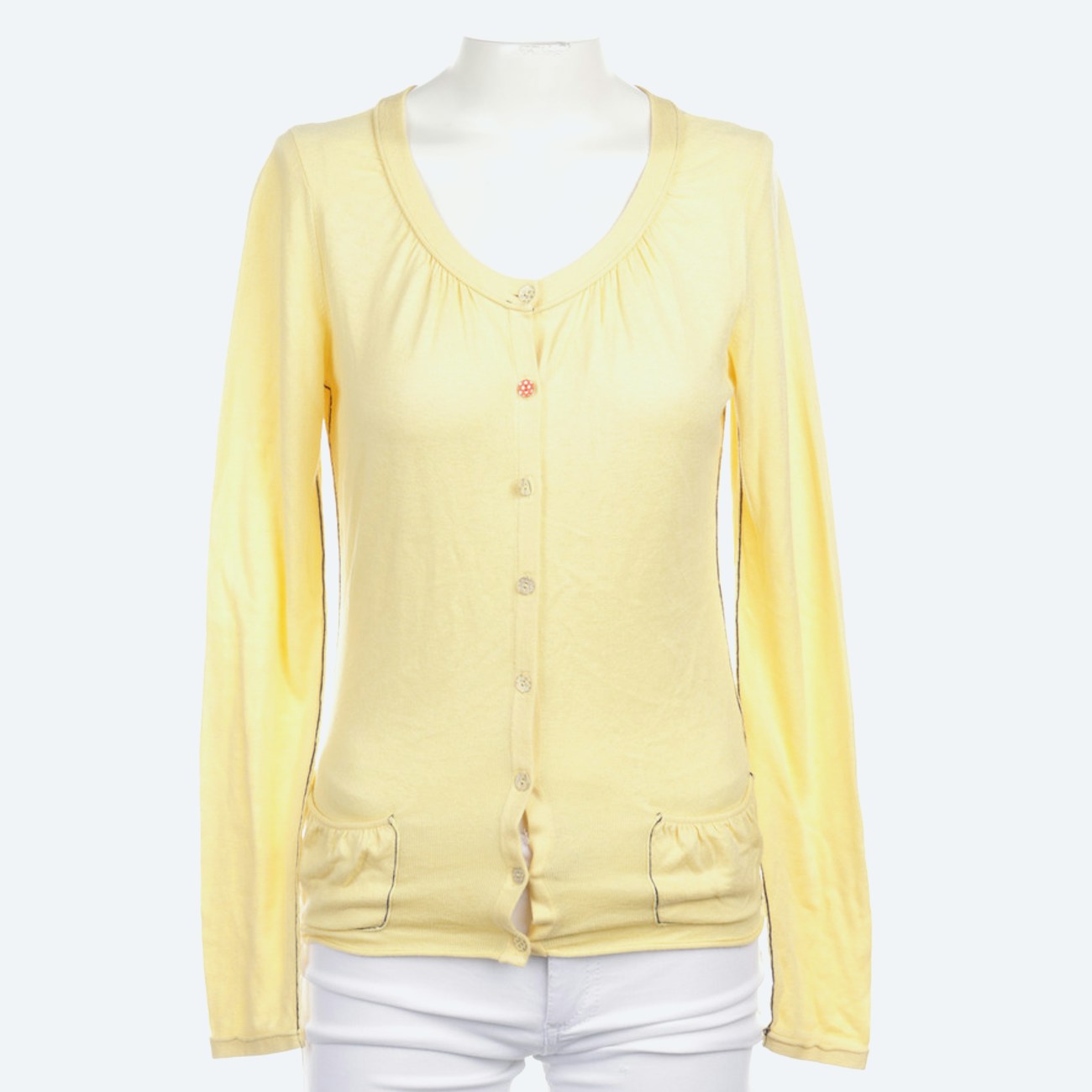 Image 1 of Cardigan S Pastel yellow in color Yellow | Vite EnVogue