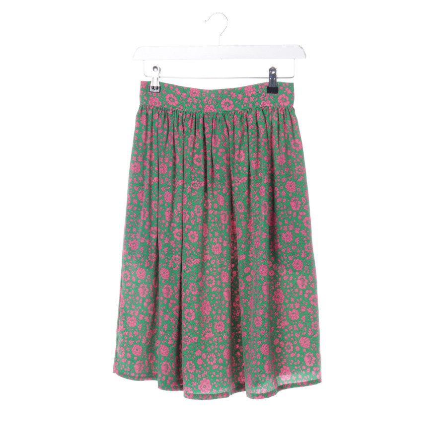 Image 1 of Silk Skirt XS Green in color Green | Vite EnVogue