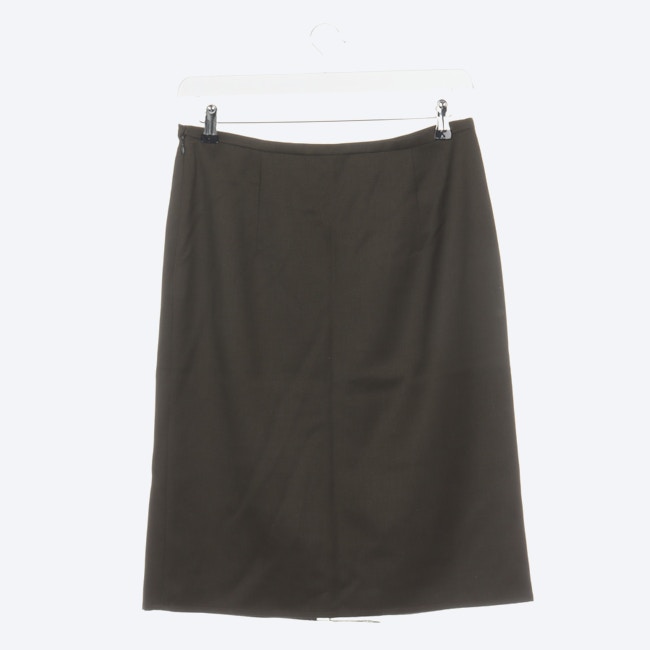 Image 2 of Wool Skirt 44 Olive in color Green | Vite EnVogue