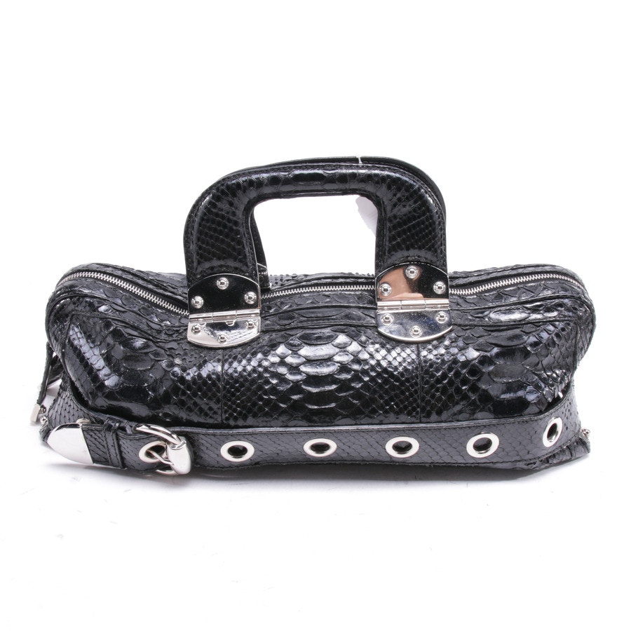 Image 1 of Romy Python Boston Bag Handbag Black in color Black | Vite EnVogue
