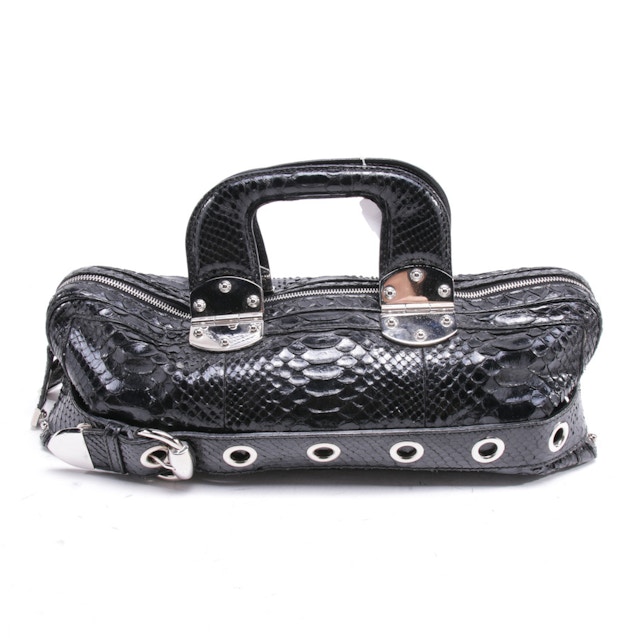 Image 1 of Romy Python Boston Bag Handbag Black | Vite EnVogue