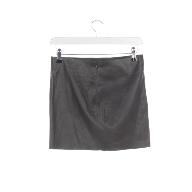 Leather Skirt 34 Gray | Vite EnVogue