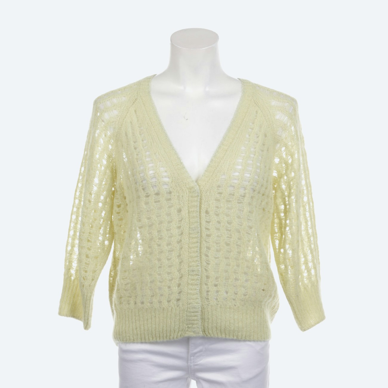 Image 1 of Cardigan 34 Pastel Yellow in color Yellow | Vite EnVogue