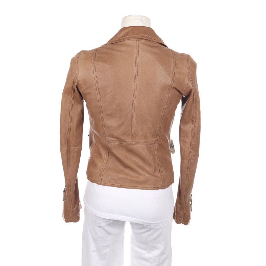 Image 2 of LeatherJacket M Brown in color Brown | Vite EnVogue