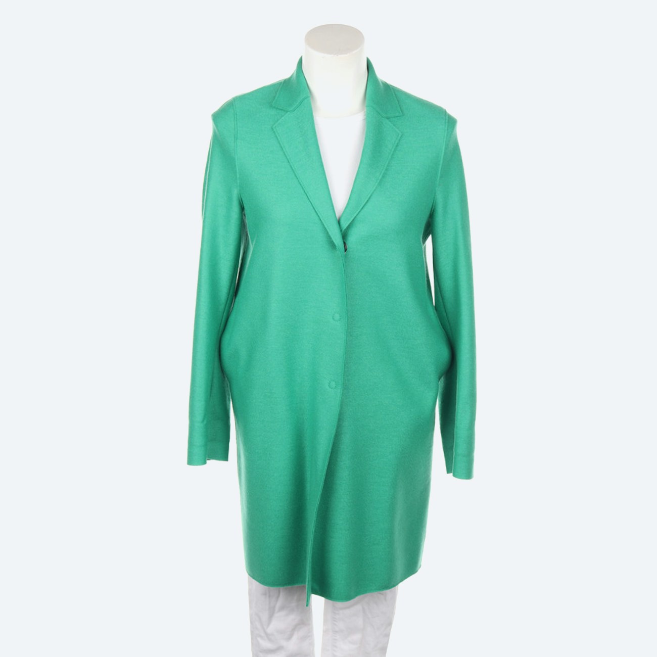 Image 1 of Wool Coat 34 Green in color Green | Vite EnVogue