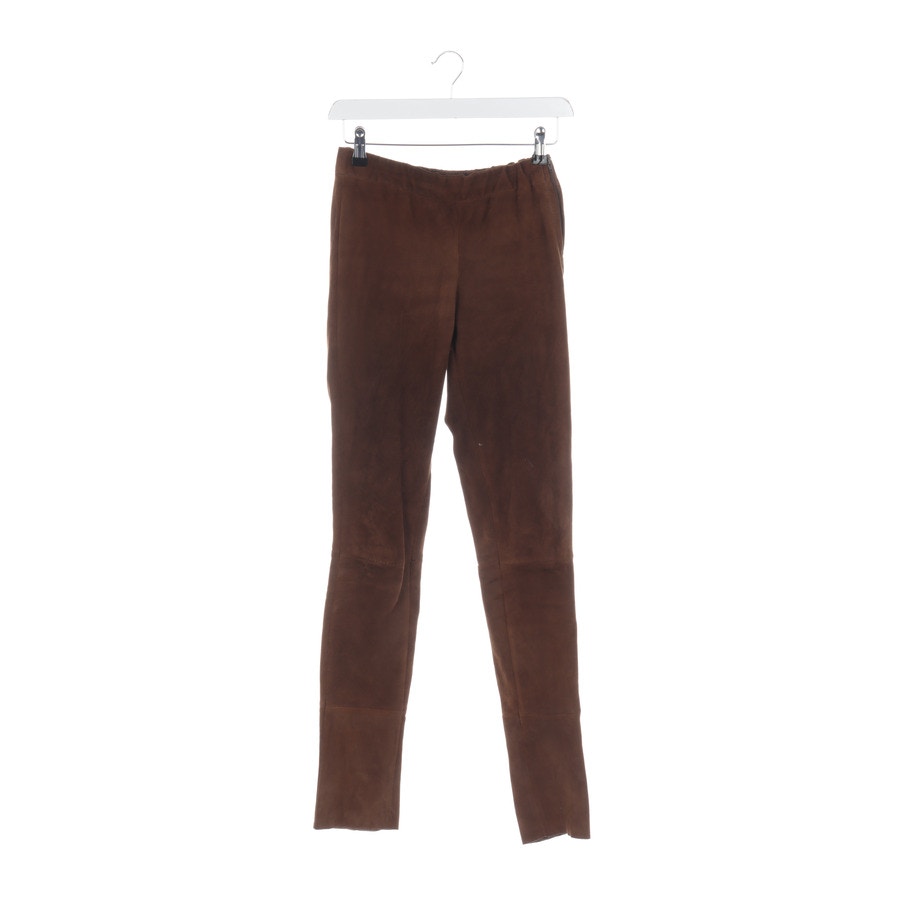 Image 1 of Leather Pants 34 Camel in color Brown | Vite EnVogue