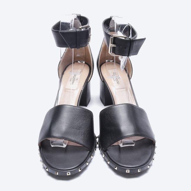 Image 2 of Rockstud Heeled Sandals EUR 38.5 Black in color Black | Vite EnVogue