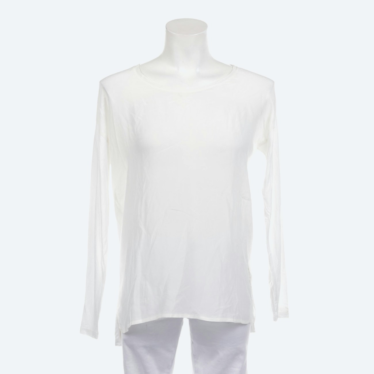 Image 1 of Silk Longsleeve XS White in color White | Vite EnVogue