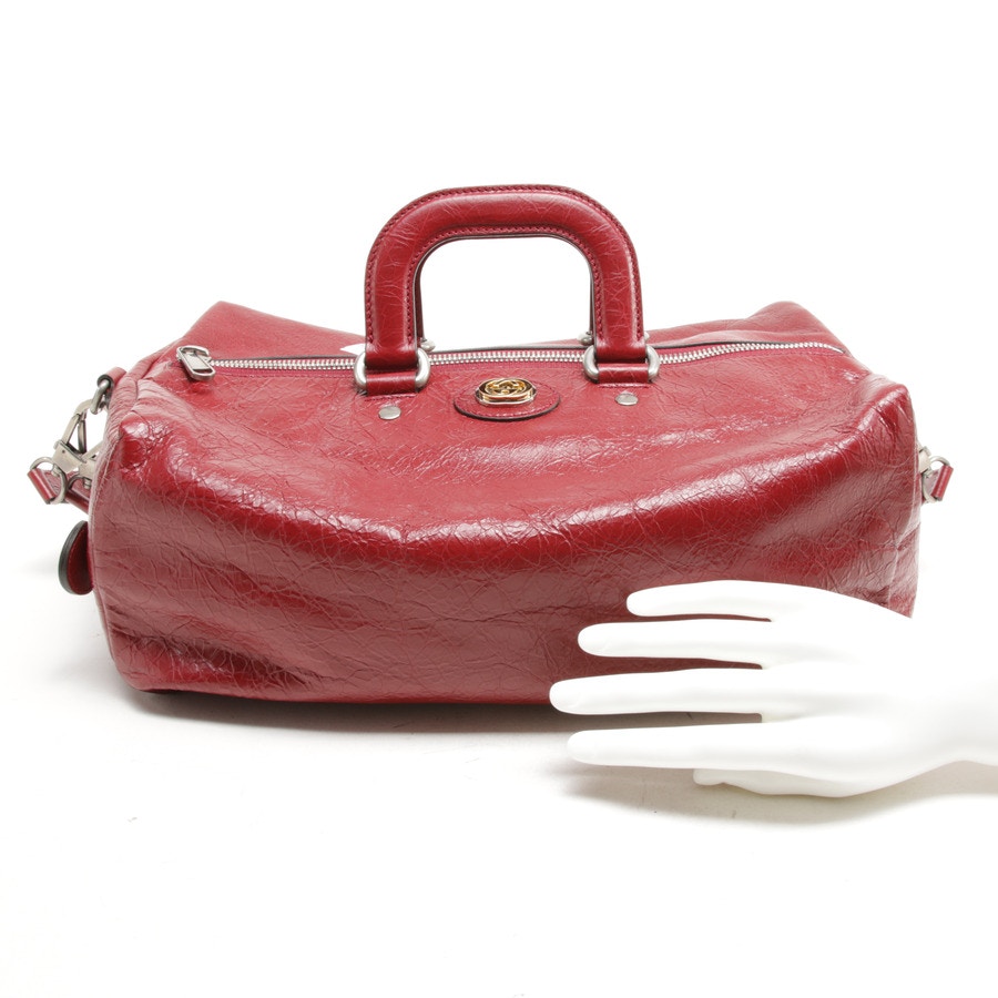 Image 4 of Duffle Handbag Dark red in color Red | Vite EnVogue