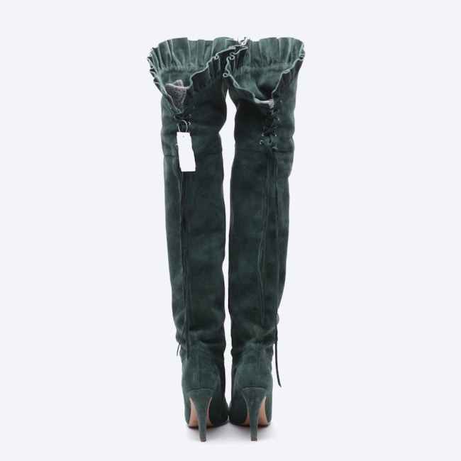 Image 4 of Overknee Boots EUR 39.5 Green in color Green | Vite EnVogue