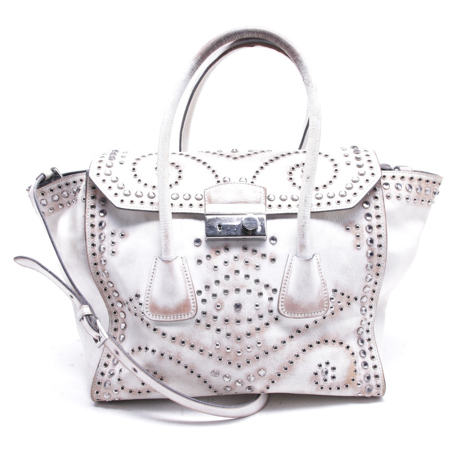 Image 1 of Handbag Beige in color White | Vite EnVogue