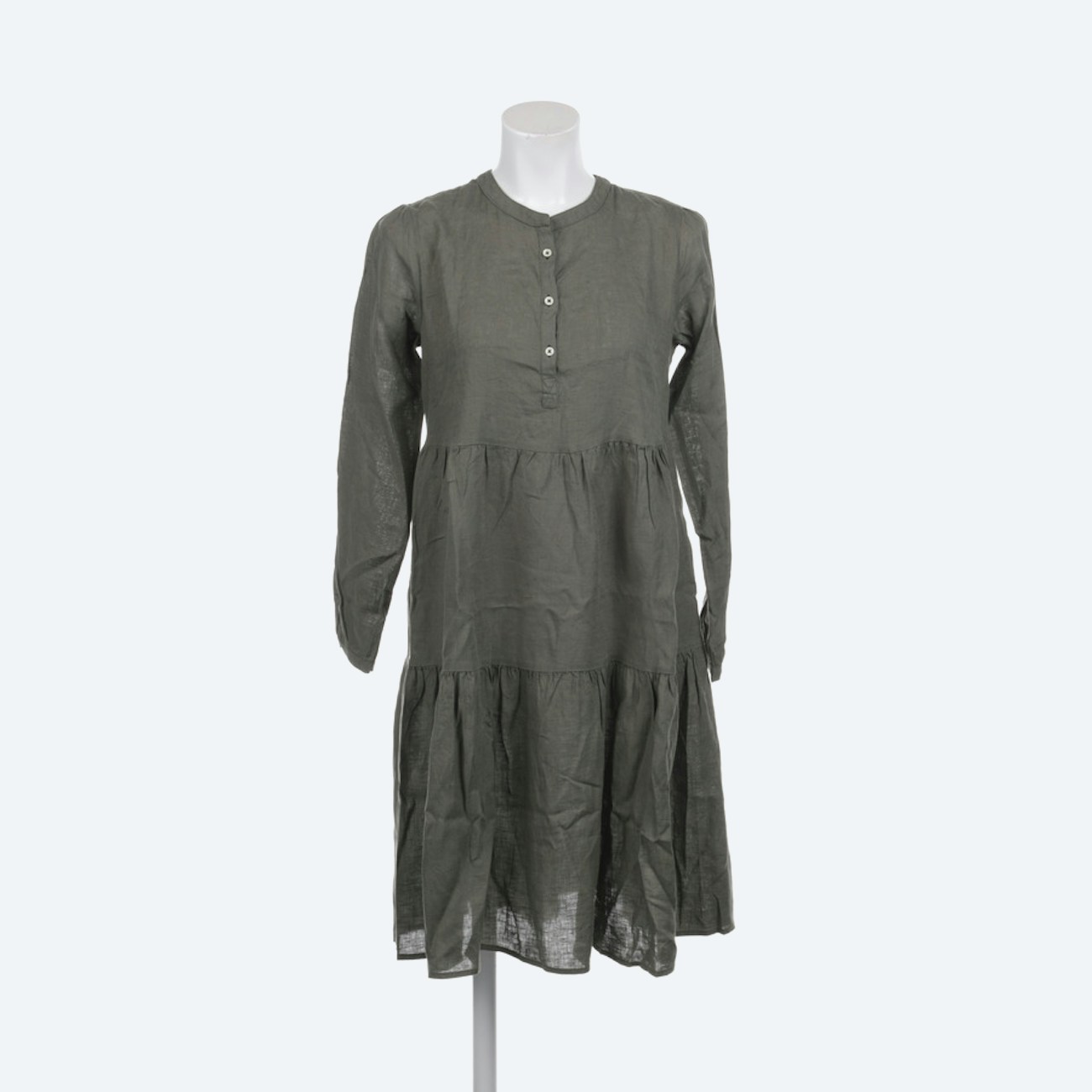 Image 1 of Linen Dress 36 Green in color Green | Vite EnVogue