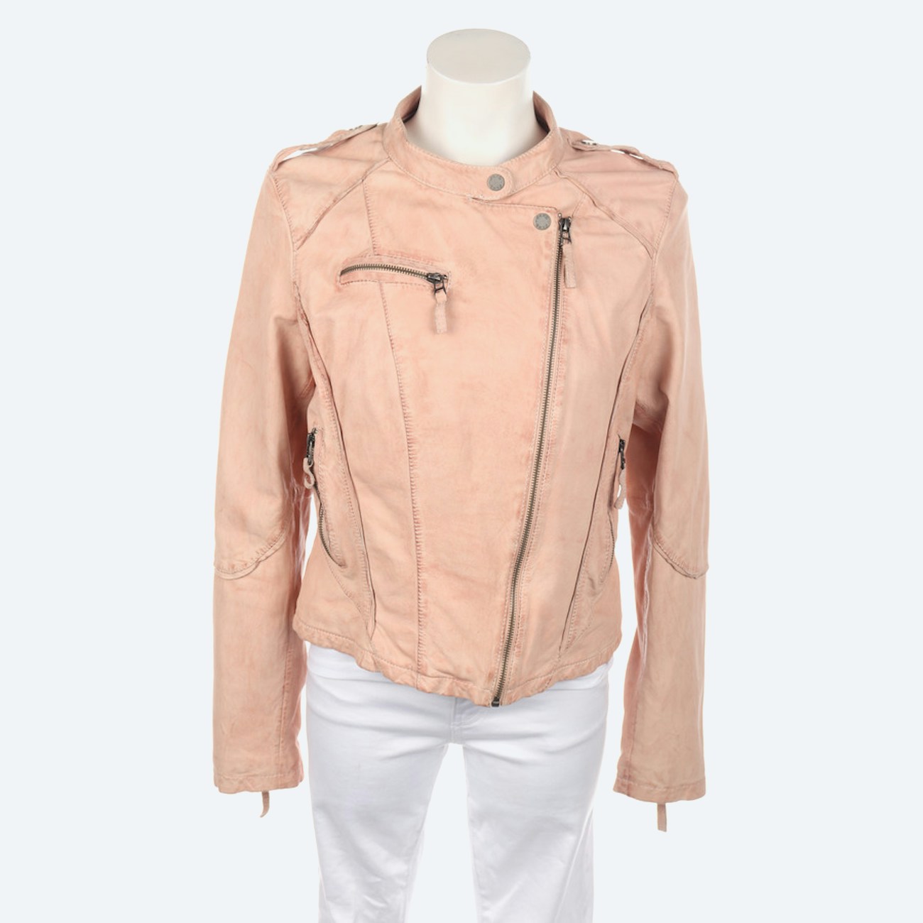 Image 1 of LeatherJacket L Pink in color Pink | Vite EnVogue