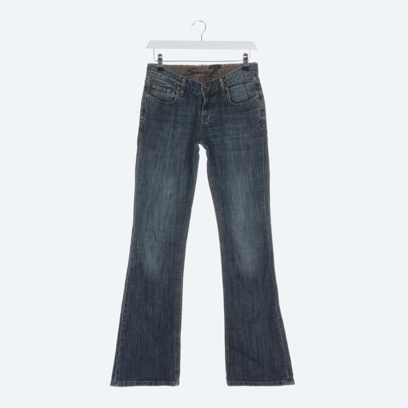 Image 1 of Jeans Flared W26 Navy in color Blue | Vite EnVogue