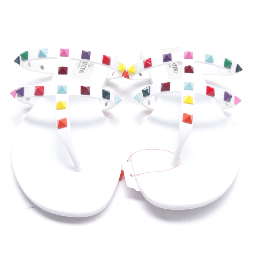 Image 2 of Rockstud Sandals EUR 37 White in color White | Vite EnVogue