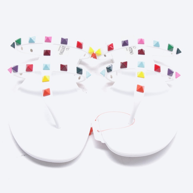 Image 2 of Rockstud Sandals EUR 37 White in color White | Vite EnVogue
