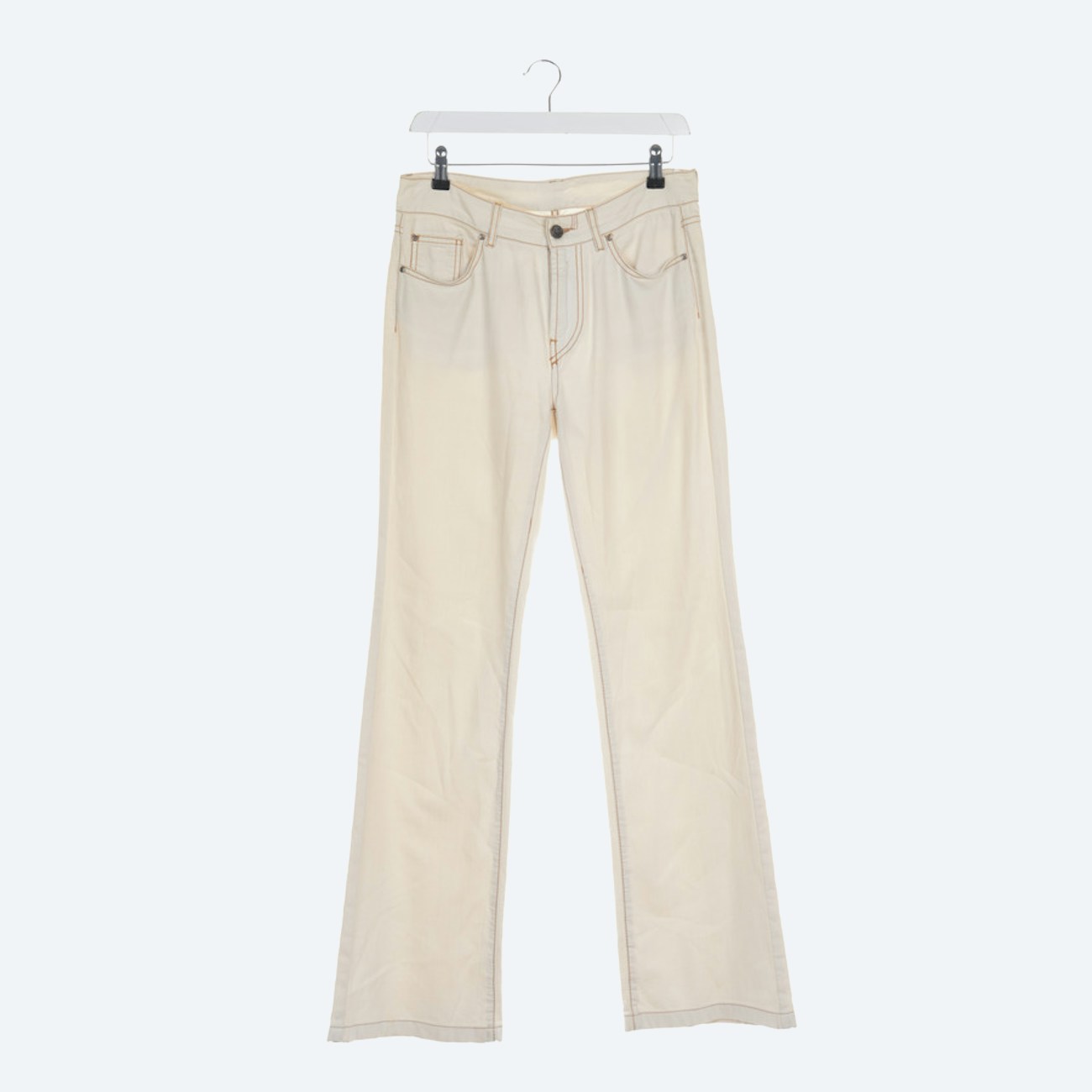 Image 1 of Jeans Bootcut 36 Beige in color White | Vite EnVogue