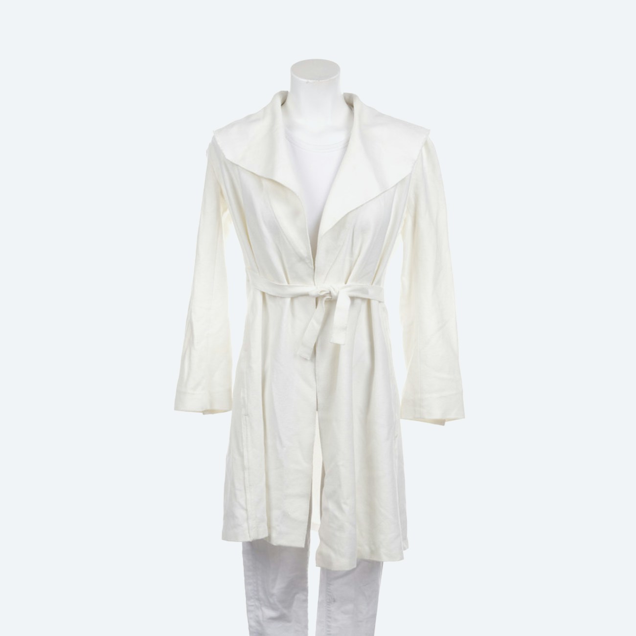 Image 1 of Linen Coat 38 White in color White | Vite EnVogue