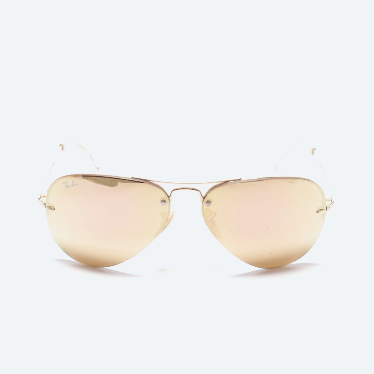 Image 1 of Aviator Sunglasses White in color White | Vite EnVogue