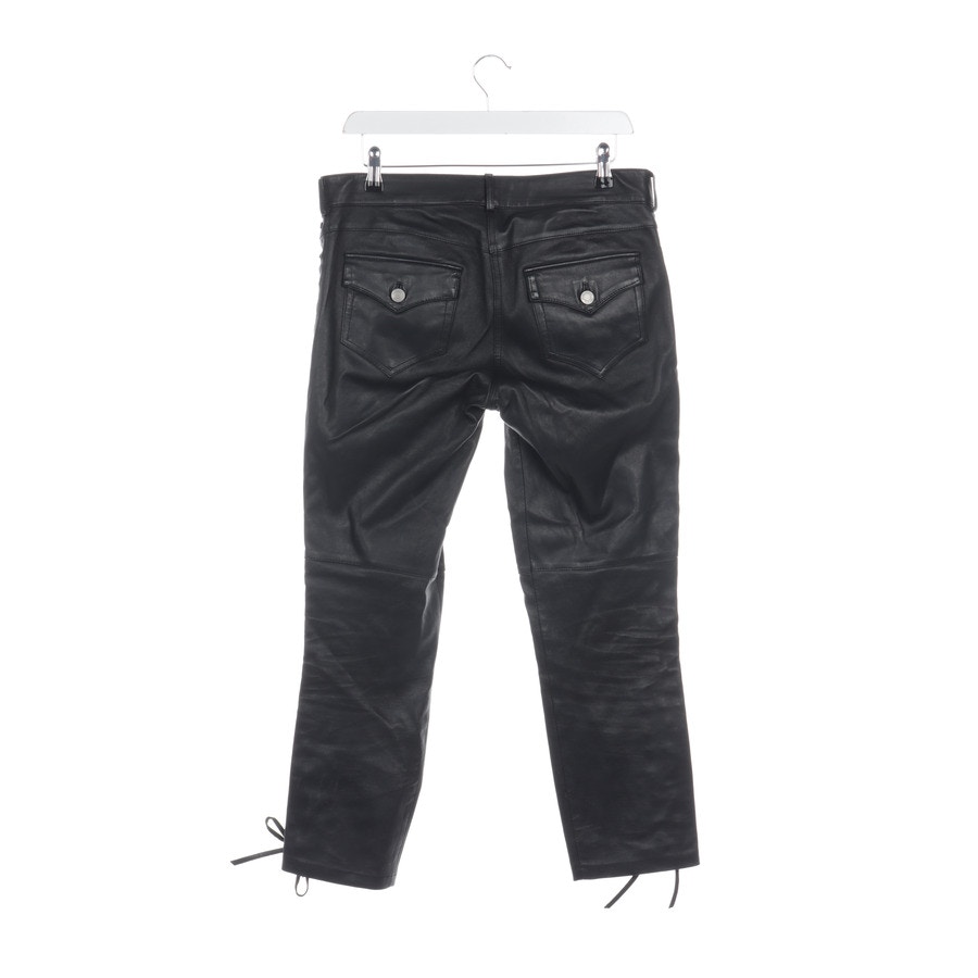 Image 2 of Leather Pants 38 Black in color Black | Vite EnVogue