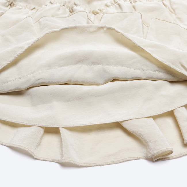 Image 3 of Silk Skirt 36 Beige in color White | Vite EnVogue