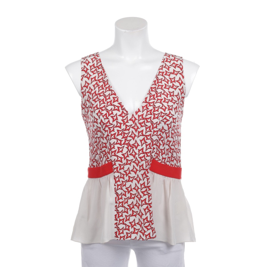 Image 1 of Silk Top 38 Red in color Red | Vite EnVogue