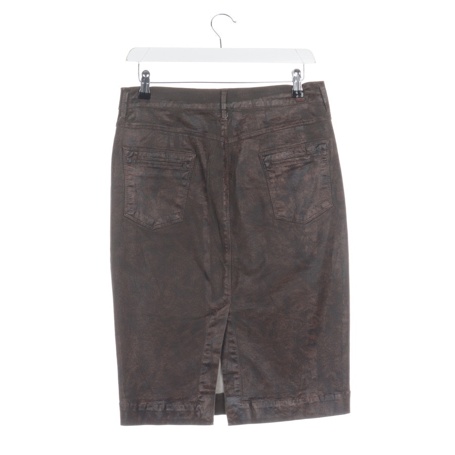 Image 2 of Skirt W29 Brown in color Brown | Vite EnVogue