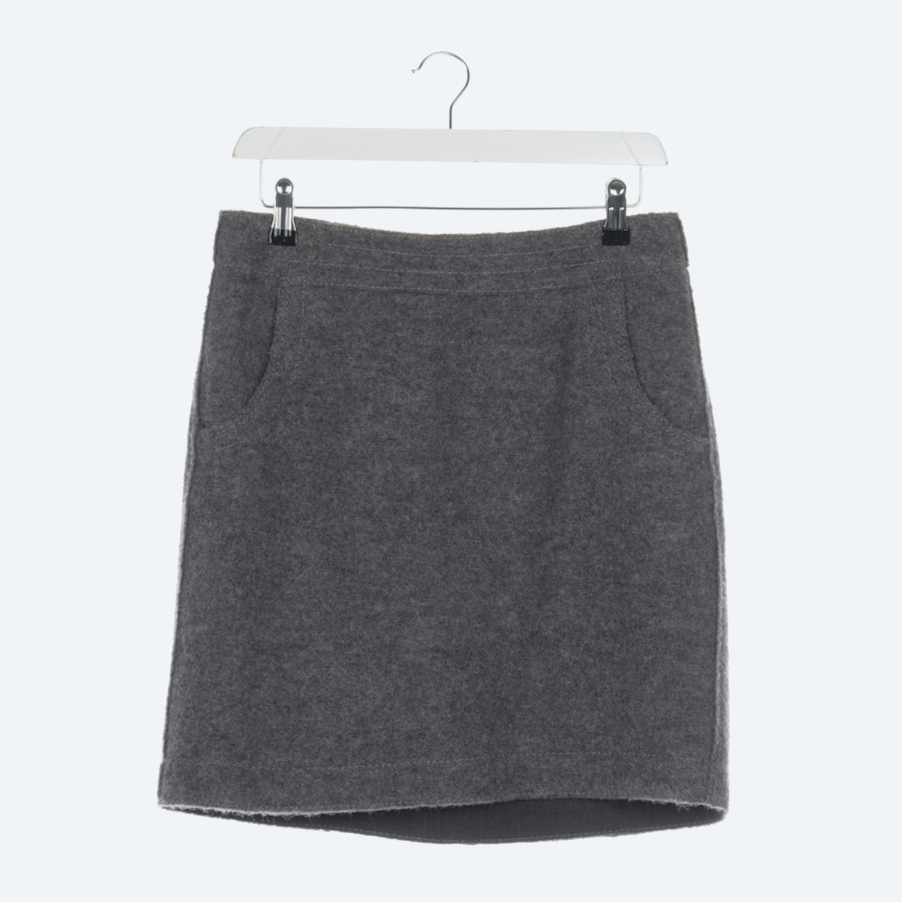 Image 1 of Wool Skirt 36 Gray in color Gray | Vite EnVogue