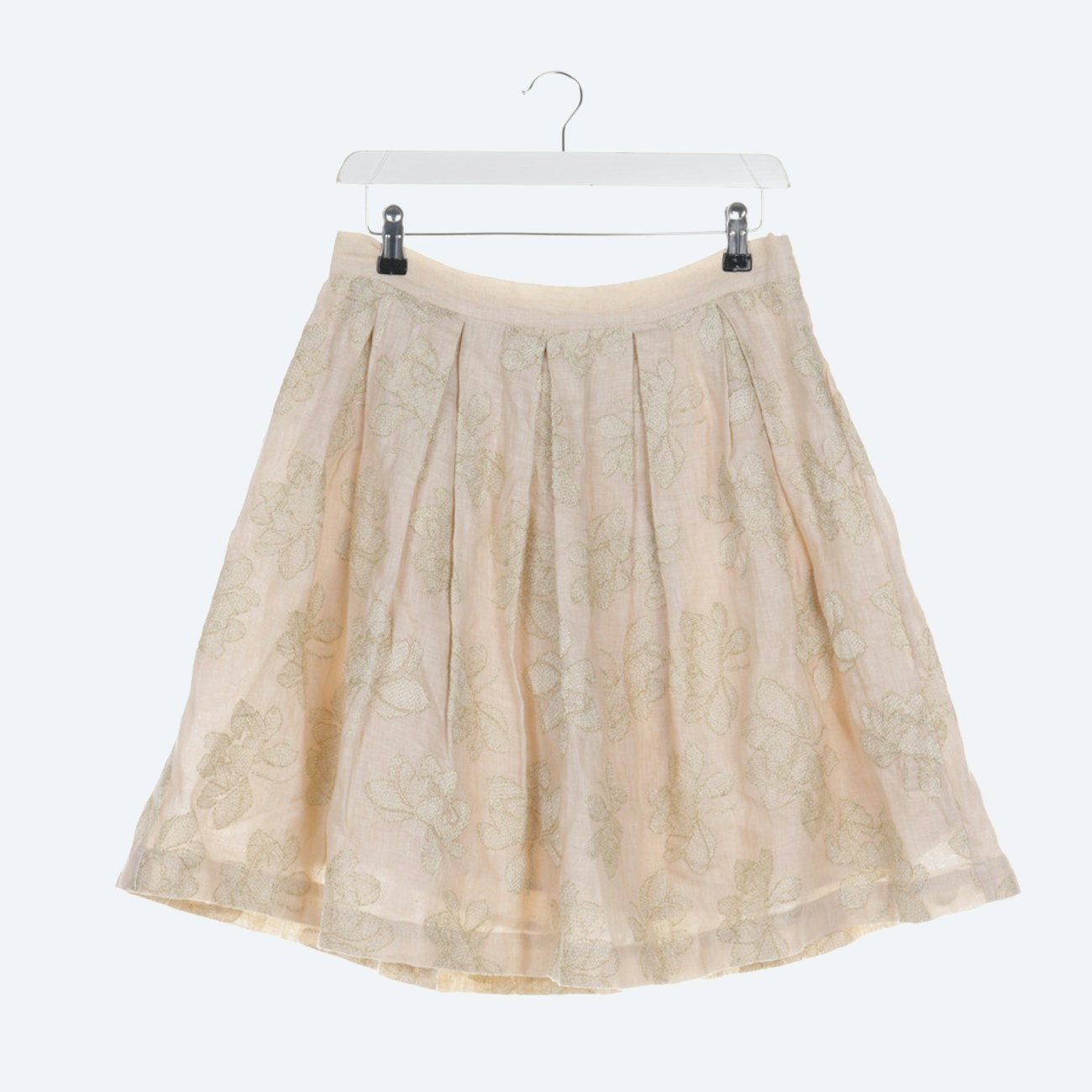 Image 1 of Linen Skirt 36 Beige in color White | Vite EnVogue