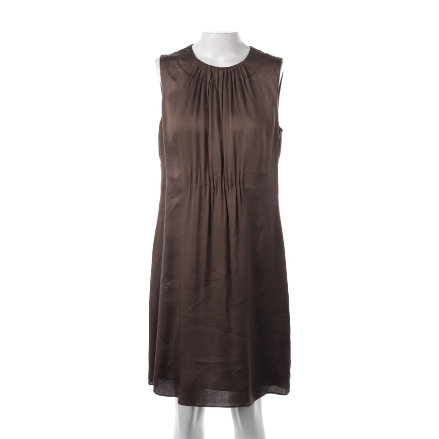 Image 1 of Silk Dress 38 Brown in color Brown | Vite EnVogue