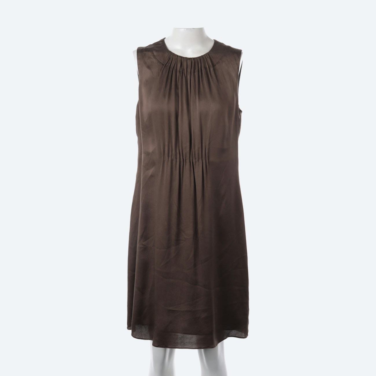 Image 1 of Silk Dress 38 Brown in color Brown | Vite EnVogue