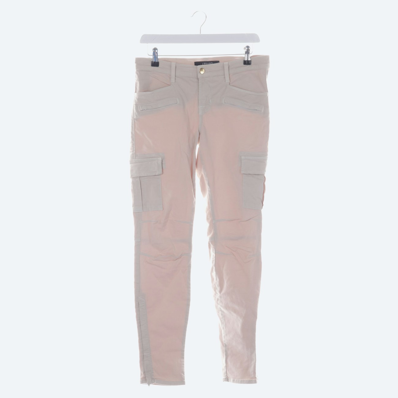 Image 1 of Trousers W28 Beige in color White | Vite EnVogue