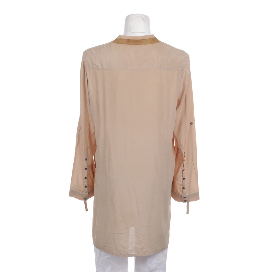 Image 2 of Silk Shirt 40 Tan in color Brown | Vite EnVogue