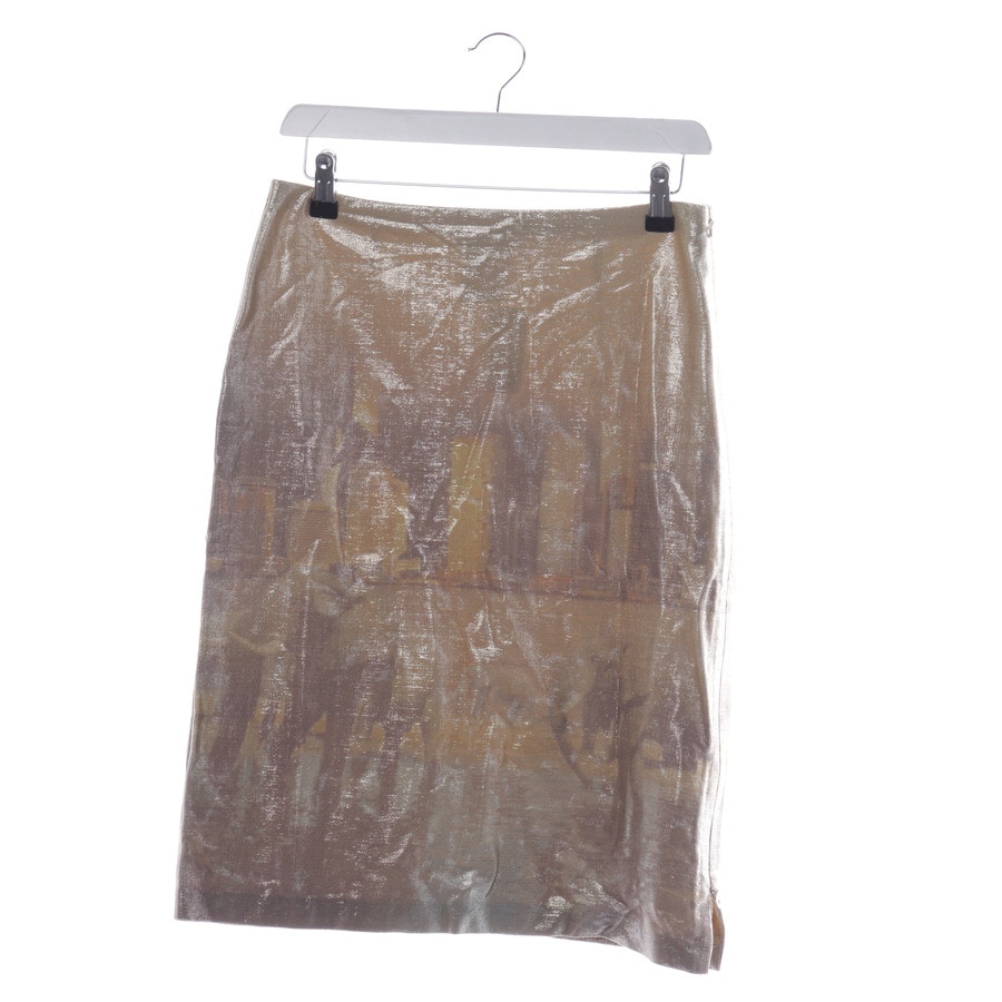 Image 1 of Skirt 36 Gold in color Metallic | Vite EnVogue