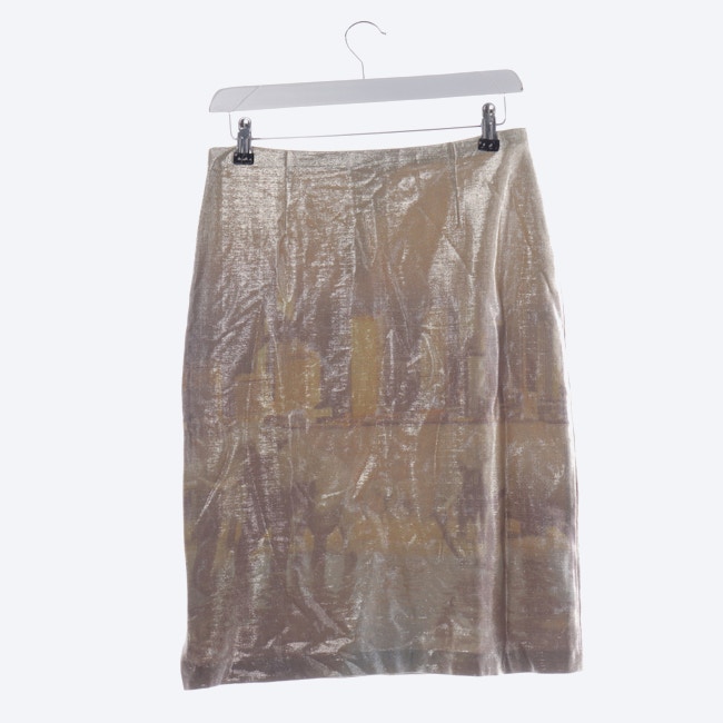 Image 2 of Skirt 36 Gold in color Metallic | Vite EnVogue