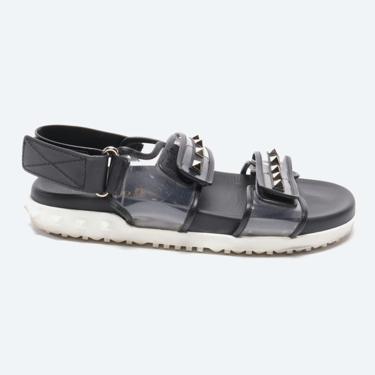 Image 1 of Rockstud Sandals EUR 38.5 Black in color Black | Vite EnVogue