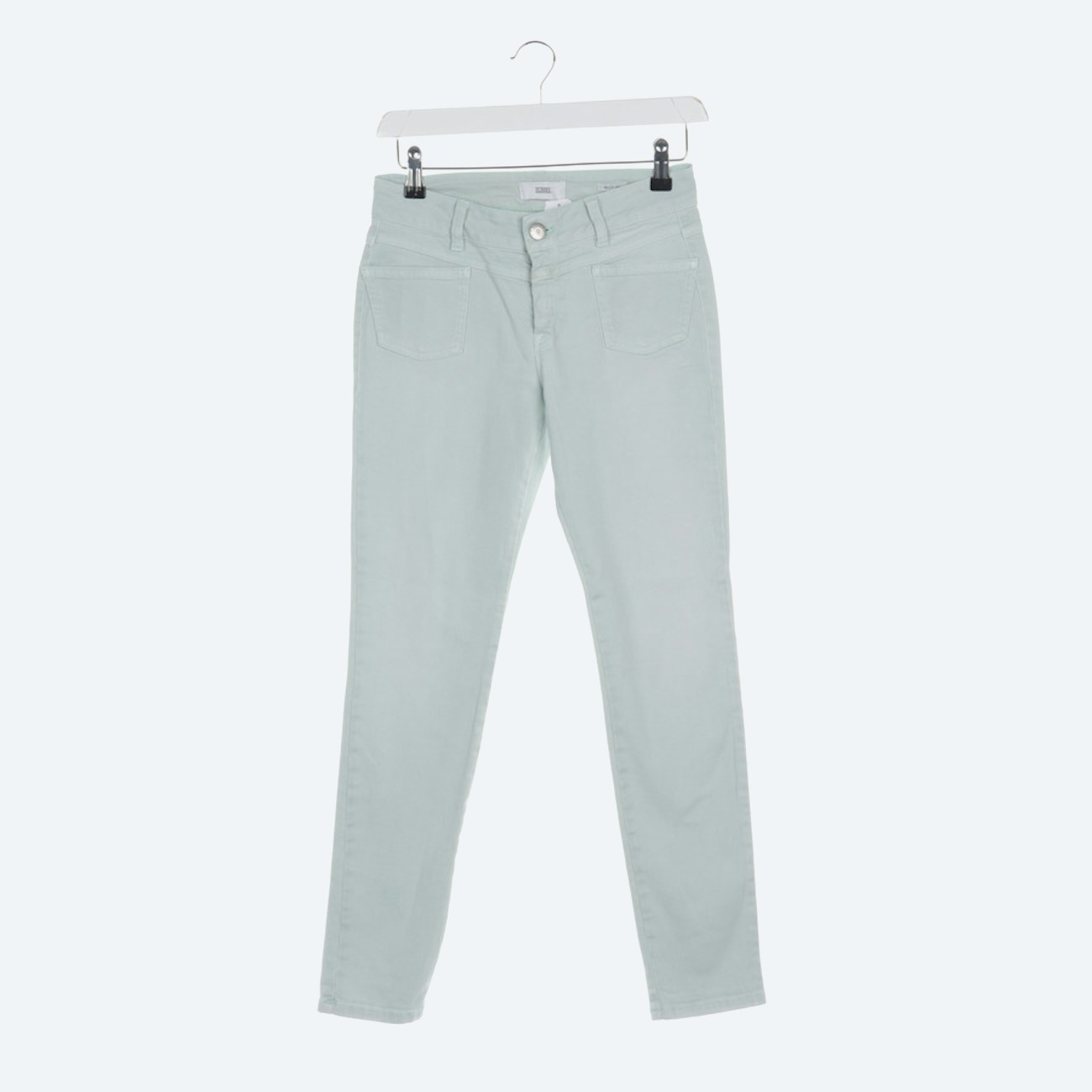 Image 1 of Jeans Slim Fit W24 Pastel green in color Green | Vite EnVogue