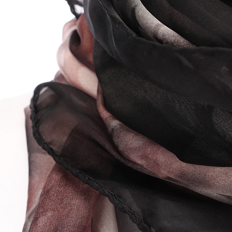 Image 2 of Silk Scarf Black in color Black | Vite EnVogue