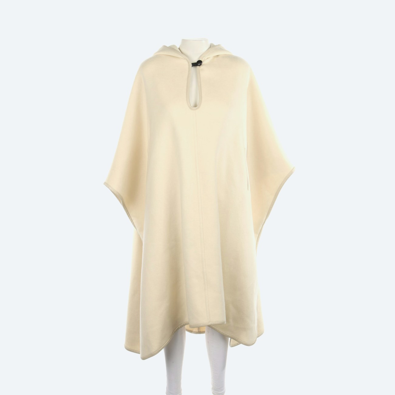 Image 1 of Poncho One Size Cream in color White | Vite EnVogue