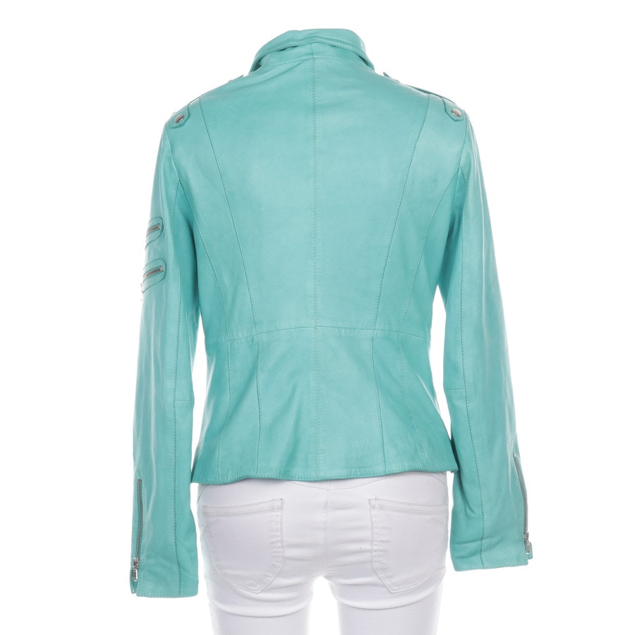 Image 2 of LeatherJacket 42 Turquoise in color Blue | Vite EnVogue