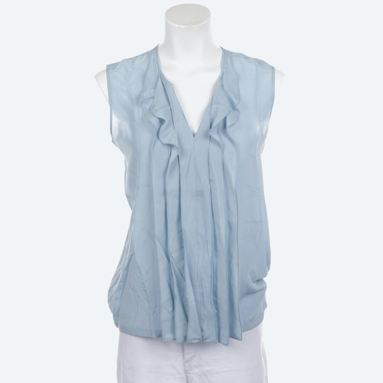 Image 1 of Shirt Blouse M Blue in color Blue | Vite EnVogue
