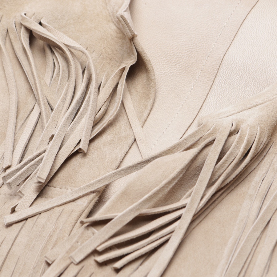 Image 3 of Leather Coat 36 Beige in color White | Vite EnVogue