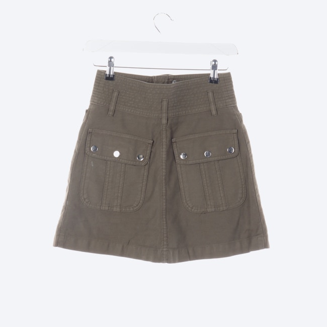 Image 2 of Mini Skirt 34 Olivedrab in color Green | Vite EnVogue