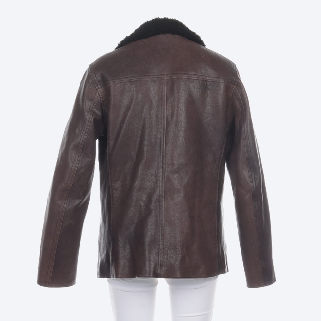 Image 2 of Sheepskin Jacket L Dark Brown in color Brown | Vite EnVogue