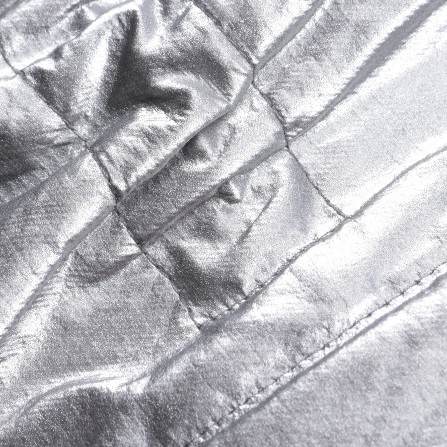 Image 4 of Between-seasons Coat 36 Silver in color Metallic | Vite EnVogue
