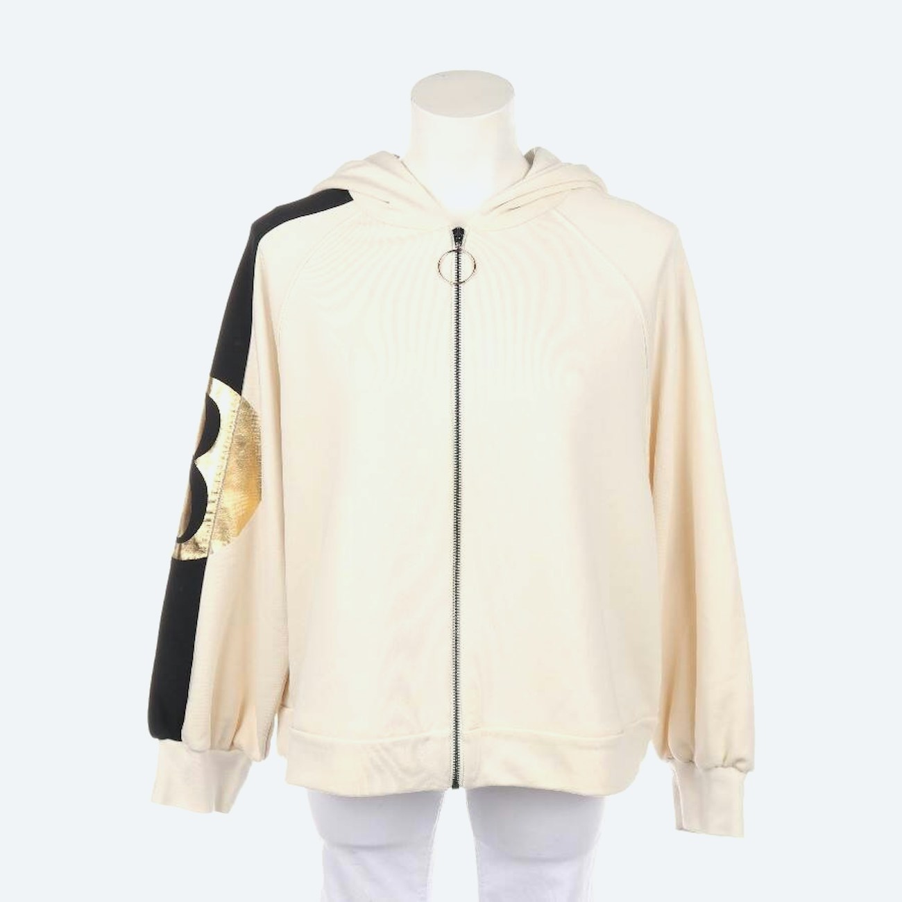 Image 1 of Sweat Jacket M Beige in color White | Vite EnVogue